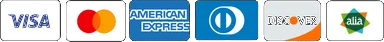 Medios de pago aceptados: Visa, Mastercard, American Express, Diners Club, Discover y Alia