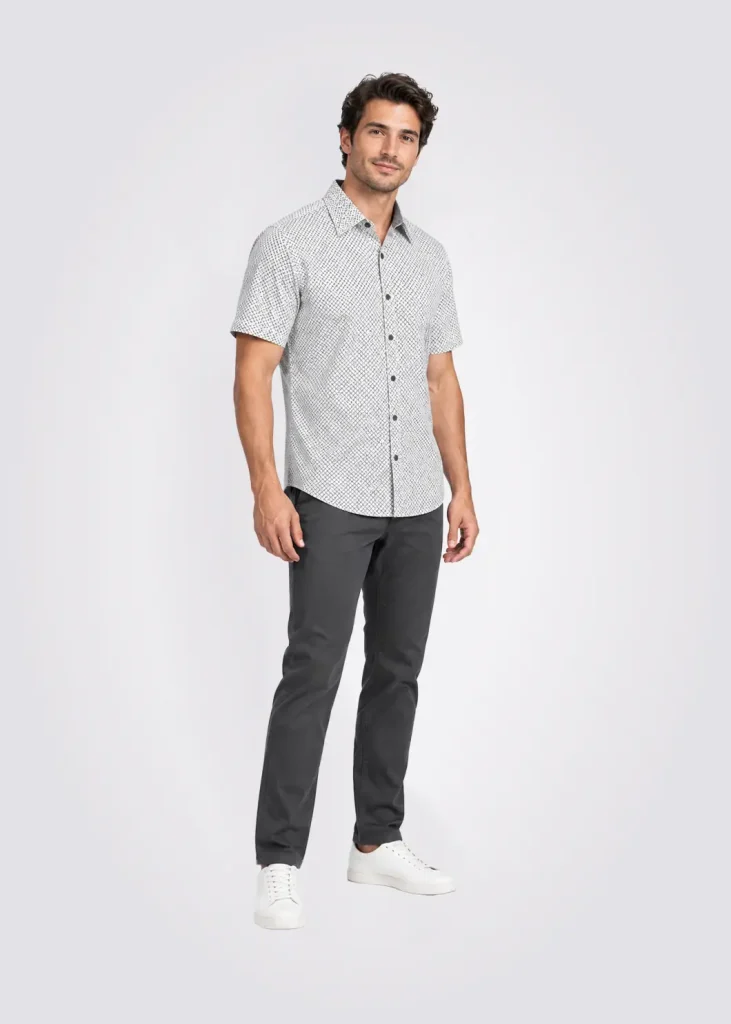 Camisa Men Slim Fit Sin Logo Estampada