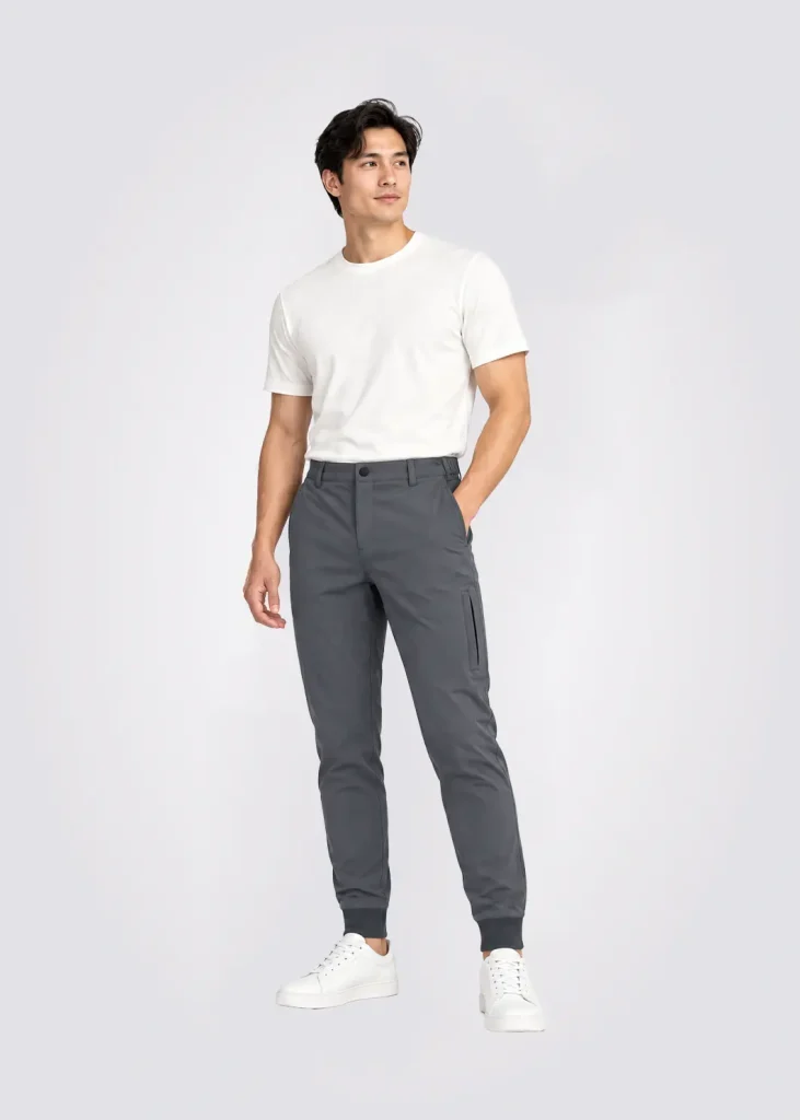 Pantalon Men Slim Fit Casual Solido