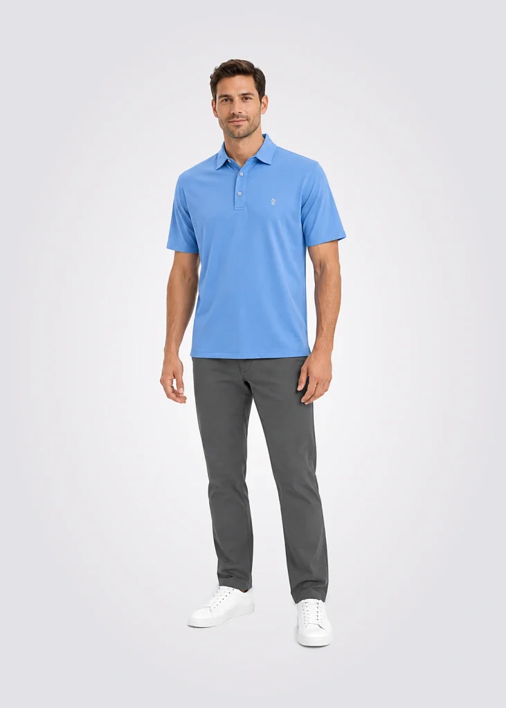 Playera Men Regular Fit Logo Solido