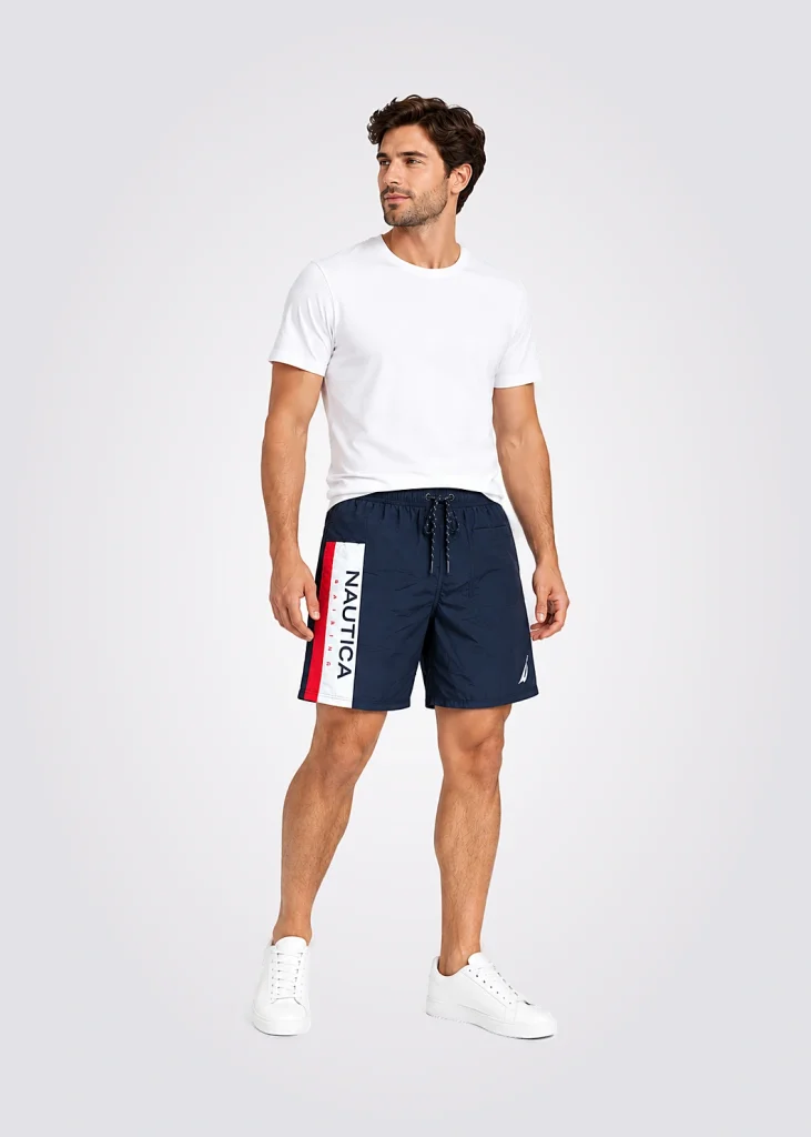 Traje De Baño Men Regular Fit Logo Solido