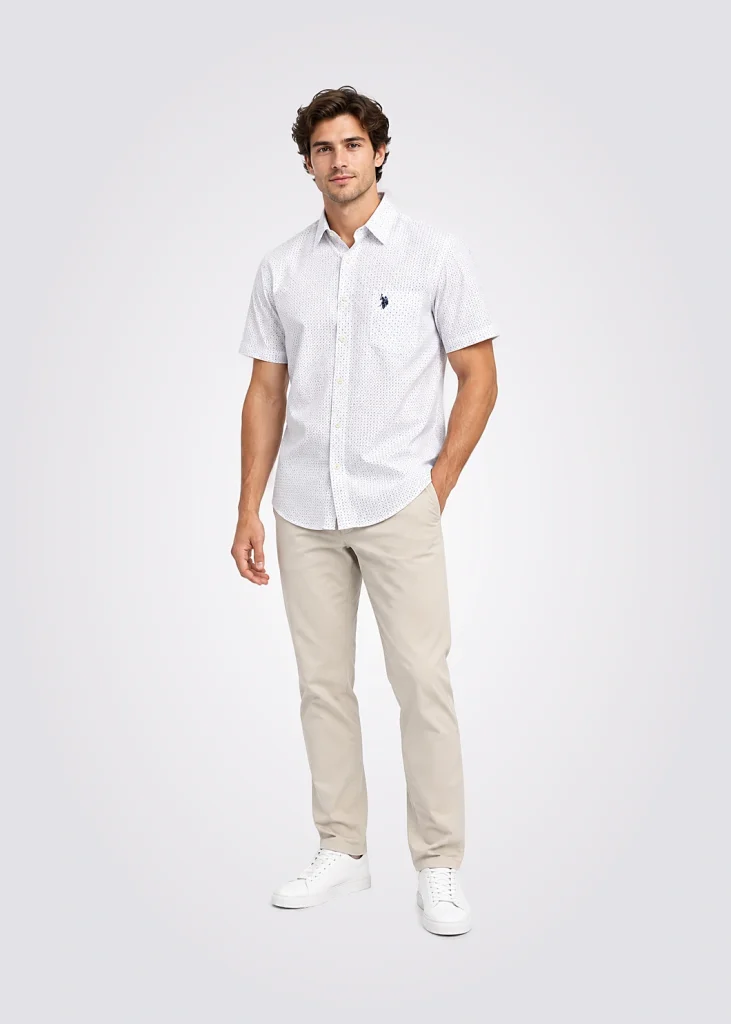 Camisa Men Custom Fit Pony Player Estampada