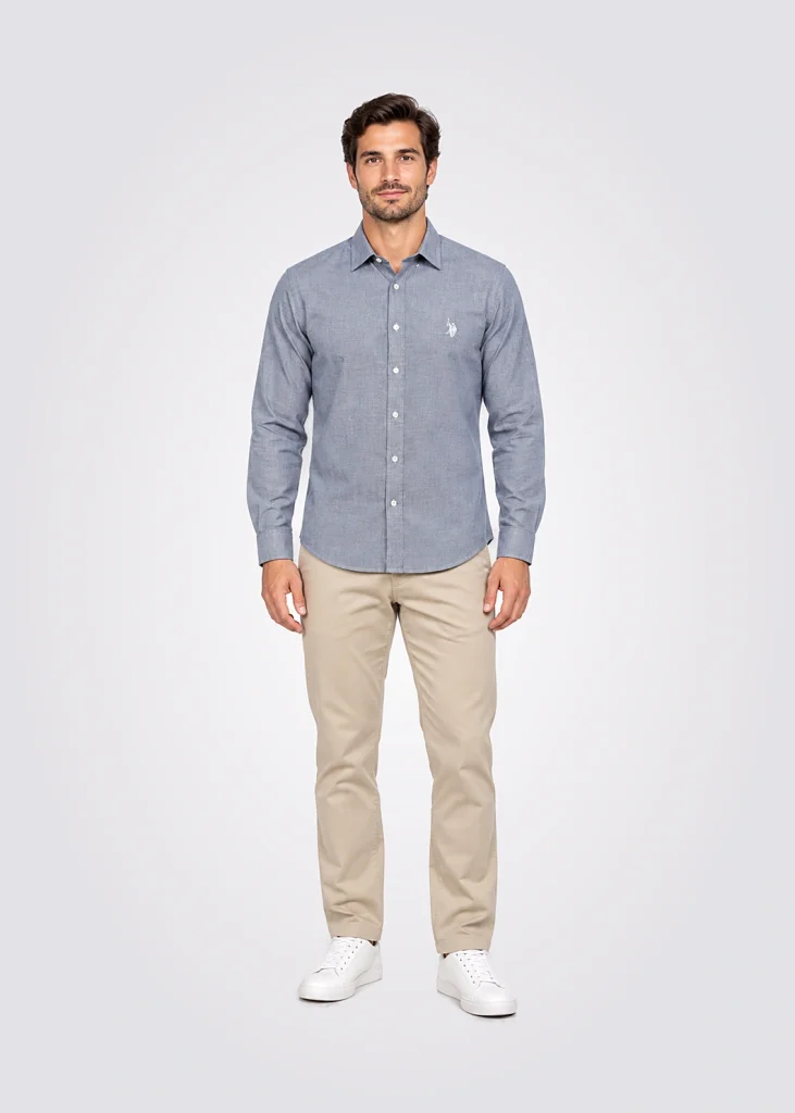 Camisa Men Regular Fit Sin Pony Solido