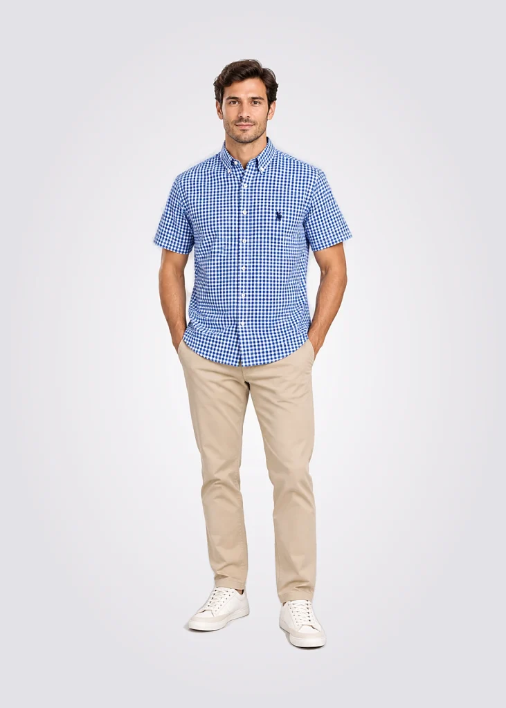 Camisa Men Regular Fit Pony Player Cuadros