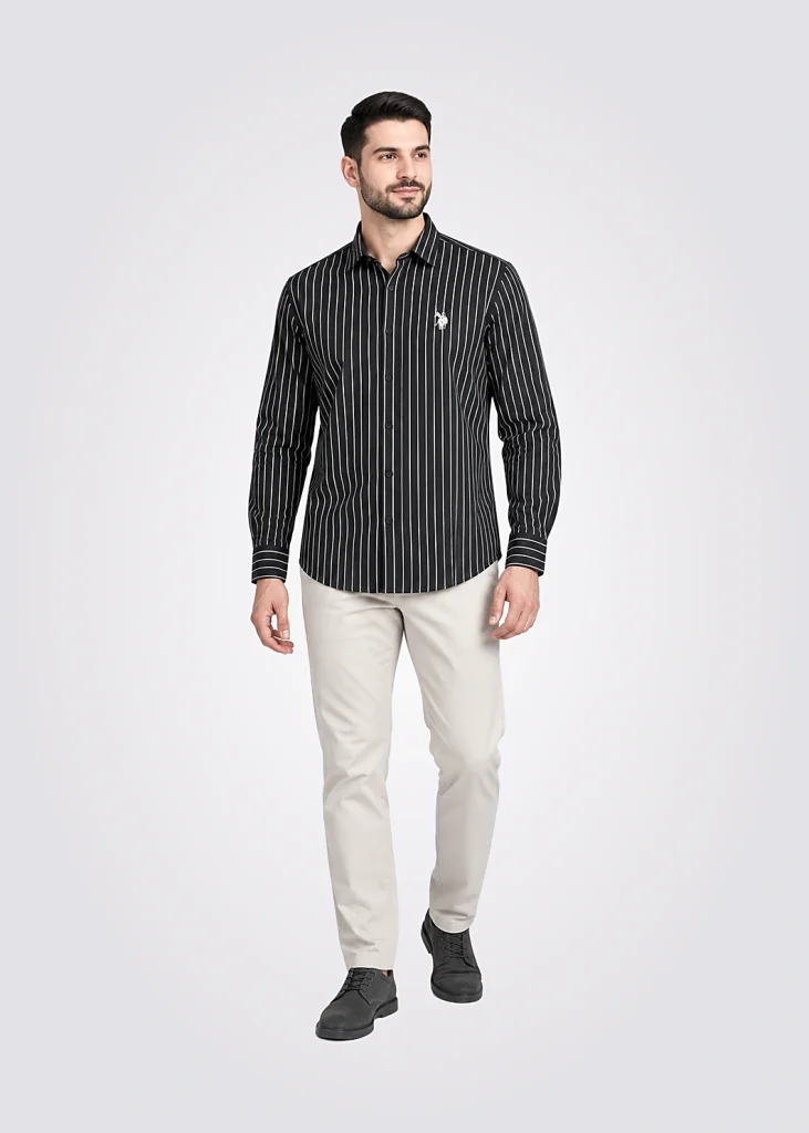 Camisa Men Regular Fit Pony Player Rayas