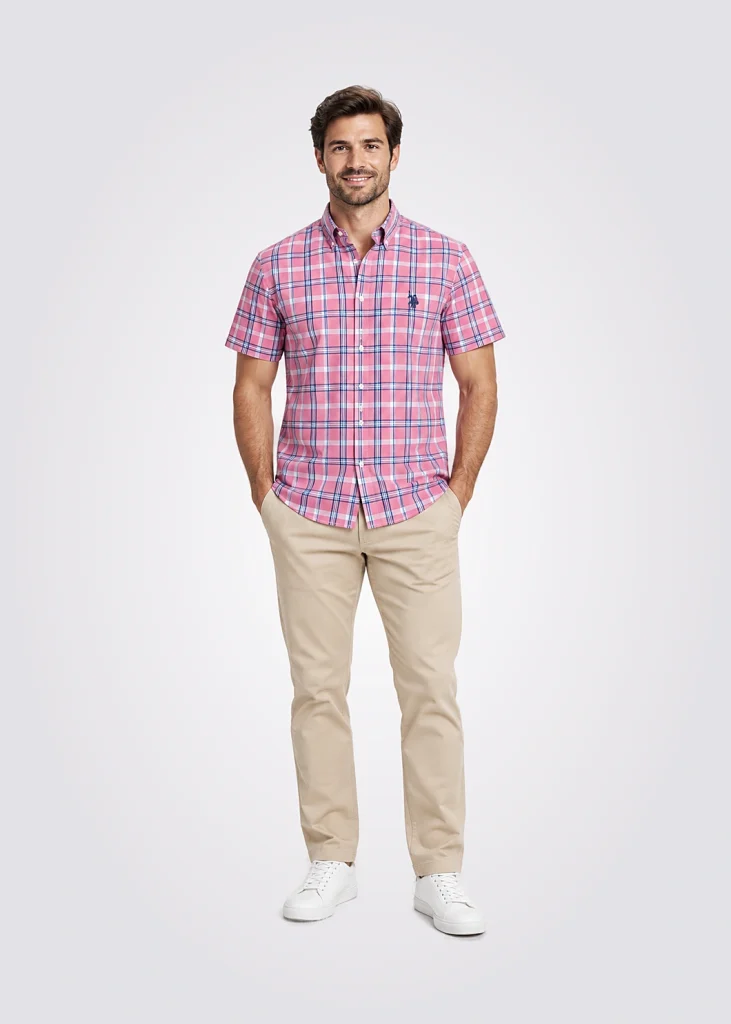 Camisa Men Regular Fit Pony Player Cuadros