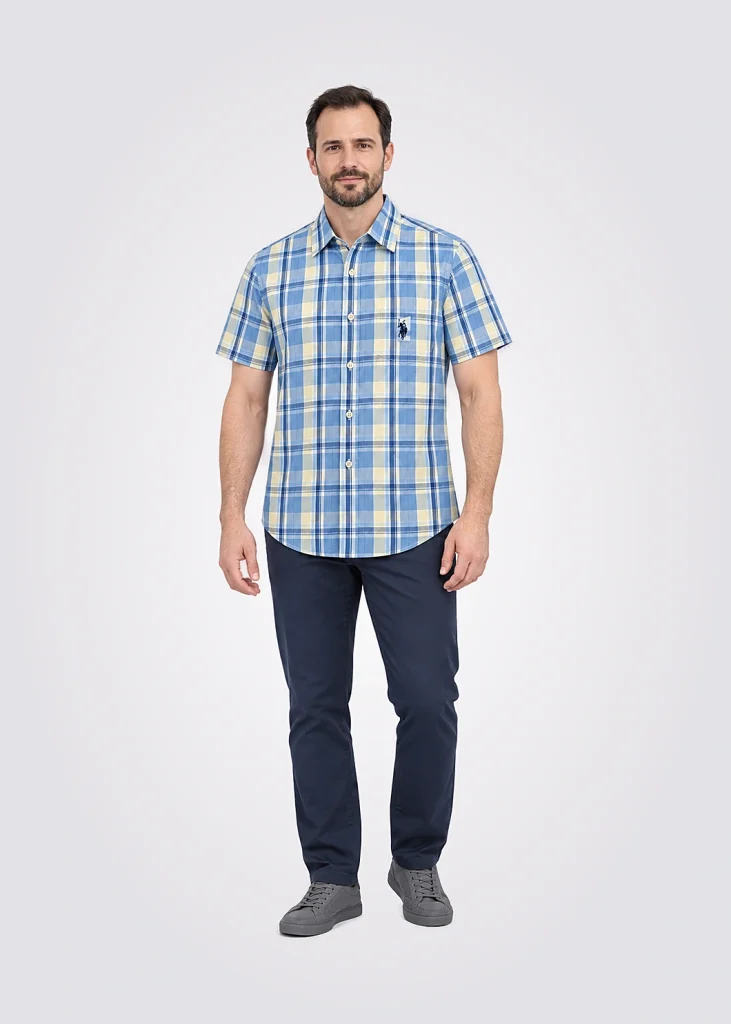 Camisa Men Regular Fit Pony Player Cuadros