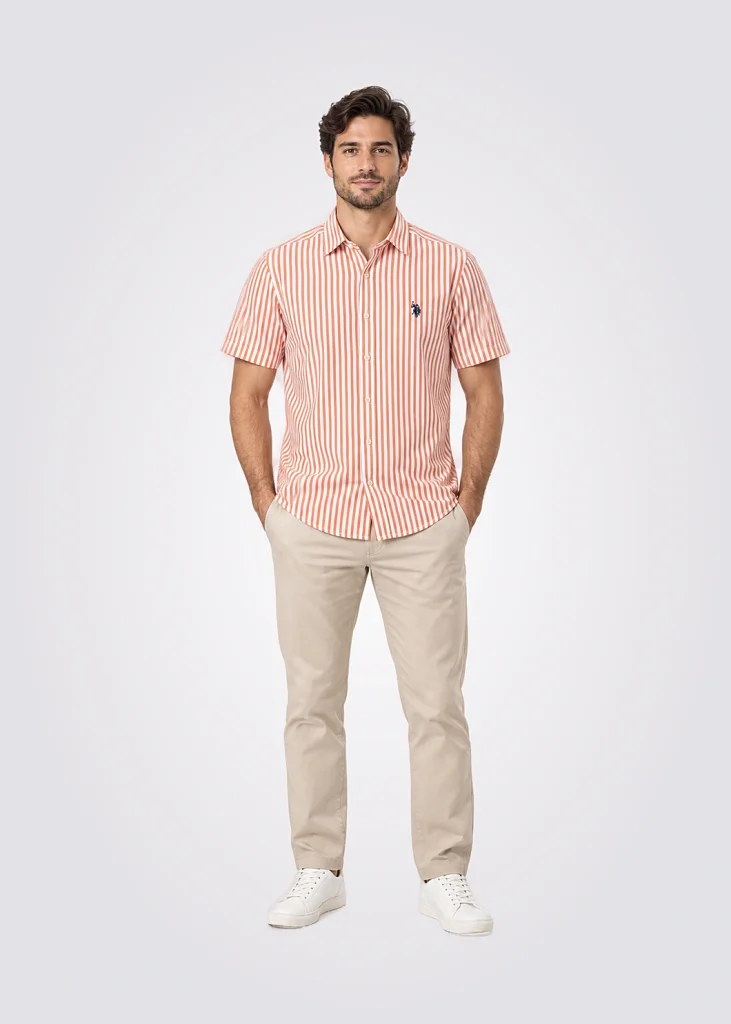 Camisa Men Custom Fit Pony Player Rayas