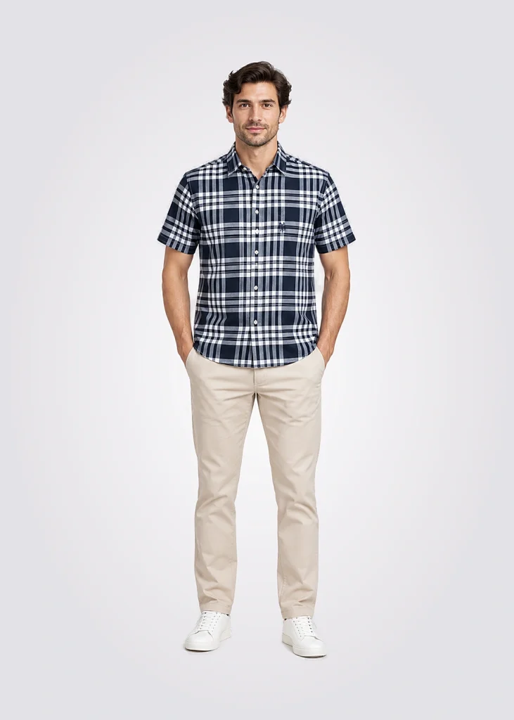 Camisa Men Regular Fit Pony Player Cuadros