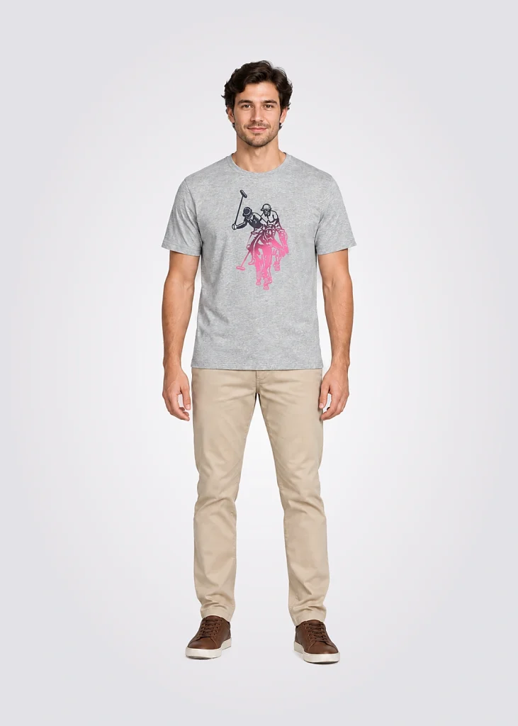 T-Shirt Men Regular Fit Big Pony Solido