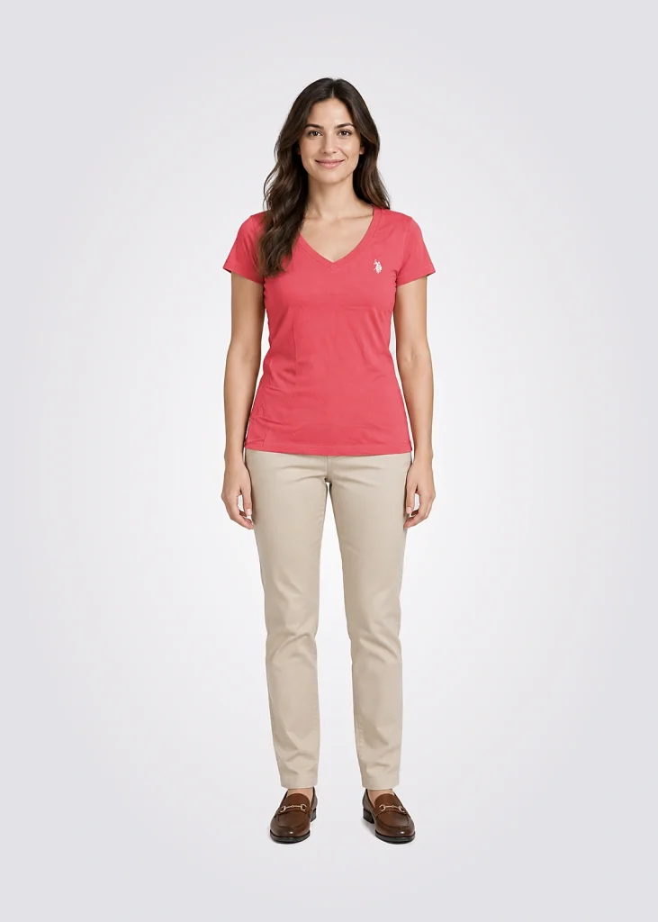 T-Shirt Women Regular Fit Pony Player Solido