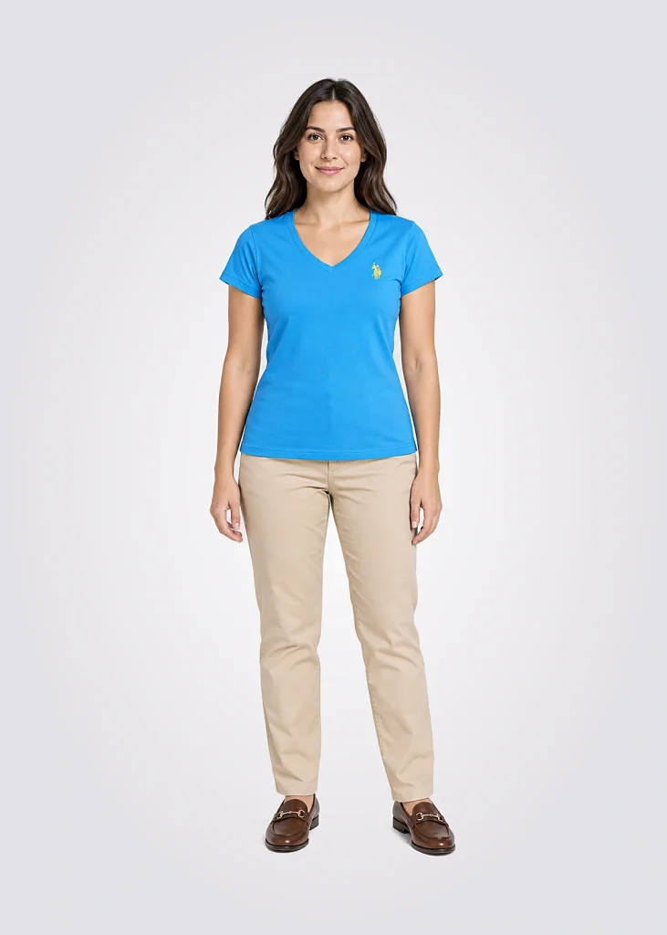 T-Shirt Women Regular Fit Pony Player Solido