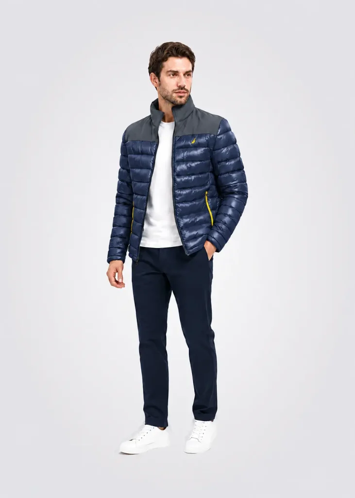 Jacket Men Regular Fit Logo Solido